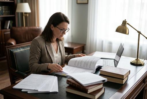 Student studying at BDFLC